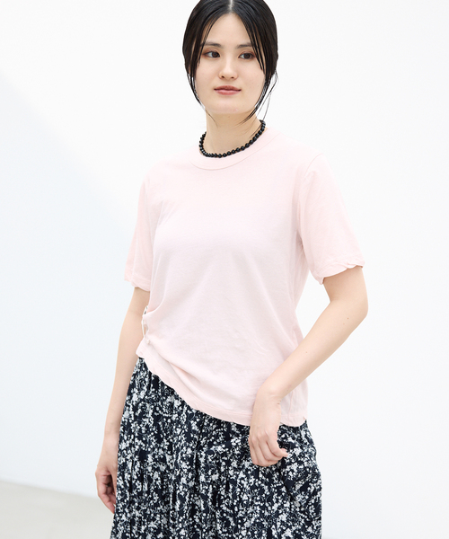 IENA(イエナ)の「ATON/エイトン FRESCA SINGLE JERSEY SS EX Tシャツ(Tシャツ/カットソー・レディース・ブラック系その他/ピンク系その他/ホワイト/ブラウン・FREE)」の20枚目の写真