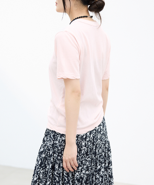 IENA(イエナ)の「ATON/エイトン FRESCA SINGLE JERSEY SS EX Tシャツ(Tシャツ/カットソー・レディース・ブラック系その他/ピンク系その他/ホワイト/ブラウン・FREE)」の21枚目の写真