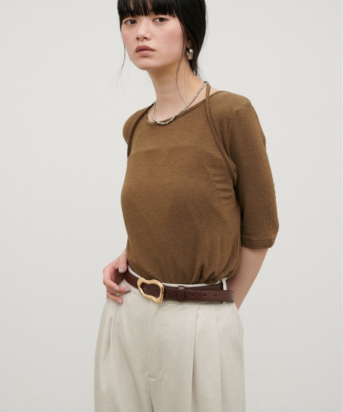 LARUTA（ラルータ）の「【LARUTA】POIRE BELT（ベルト・レディース・ブラウン/ブラック・FREE）」の9枚目の写真