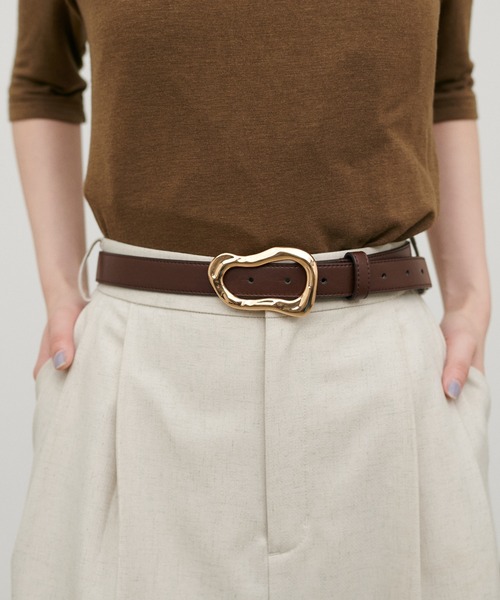 LARUTA（ラルータ）の「【LARUTA】POIRE BELT（ベルト・レディース・ブラウン/ブラック・FREE）」の8枚目の写真