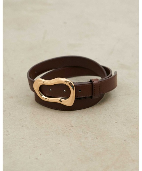 LARUTA（ラルータ）の「【LARUTA】POIRE BELT（ベルト・レディース・ブラウン/ブラック・FREE）」の3枚目の写真