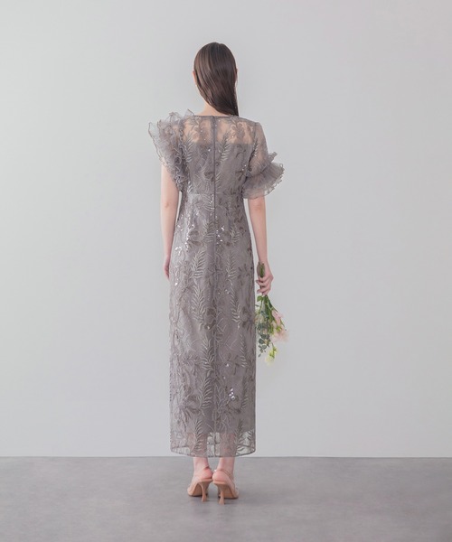 Leja（レジャ）の「【LEJA】アシンメトリーチュールフリルスパンコール