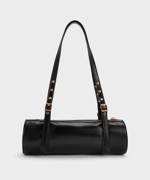CHARLES & KEITH(チャールズ & キース)の「Rey レイ イロンゲイティッドショルダーバッグ(ショルダーバッグ・レディース・ダークブラウン系3/ブラック・M)」の9枚目の写真
