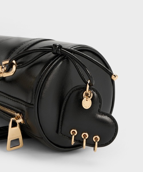 CHARLES & KEITH(チャールズ & キース)の「Rey レイ イロンゲイティッドショルダーバッグ(ショルダーバッグ・レディース・ダークブラウン系3/ブラック・M)」の10枚目の写真