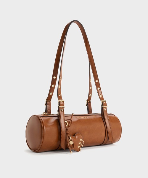 CHARLES & KEITH(チャールズ & キース)の「Rey レイ イロンゲイティッドショルダーバッグ(ショルダーバッグ・レディース・ダークブラウン系3/ブラック・M)」の13枚目の写真