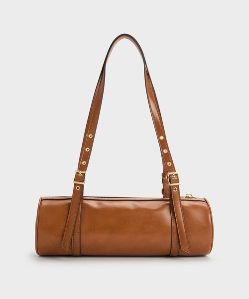 CHARLES & KEITH(チャールズ & キース)の「Rey レイ イロンゲイティッドショルダーバッグ(ショルダーバッグ・レディース・ダークブラウン系3/ブラック・M)」の14枚目の写真