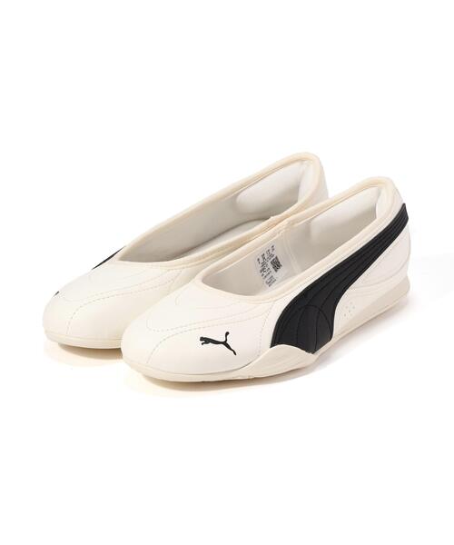 FREE'S MART(フリーズマート)の「〈PUMA〉キャッチ ソレイユ バレリーナ(バレエシューズ・レディース・ホワイト/ブラック・24.0cm/23.0cm)」の1枚目の写真