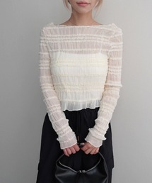 【Rashik】フィットシャーリングトップス