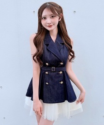 NOMAE（ノーマエ）の「テーラードジレドッキングミニワンピース（ワンピース）」