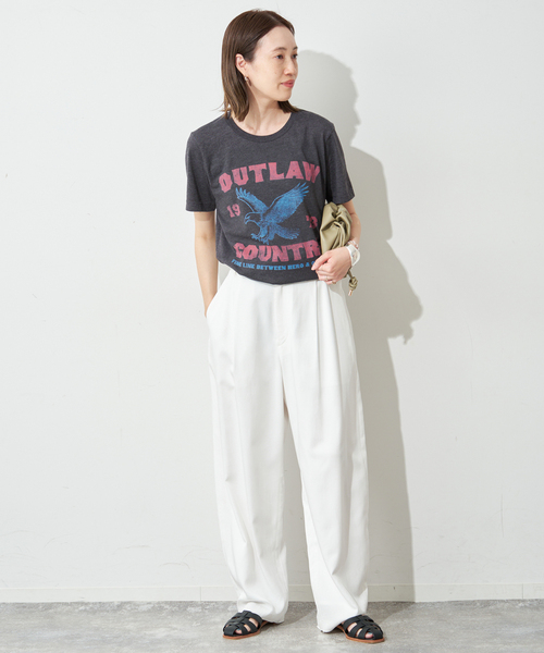 SLOBE IENA(スローブイエナ)の「《追加》BLUESCENTRIC/ブルースセントリック LOGO TEE(Tシャツ/カットソー・レディース・ブラック/イエロー/スカイブルー・FREE)」の13枚目の写真