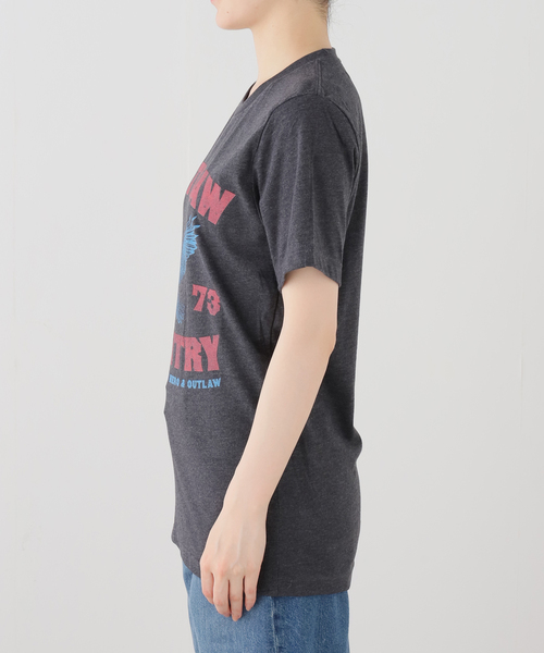 SLOBE IENA(スローブイエナ)の「《追加》BLUESCENTRIC/ブルースセントリック LOGO TEE(Tシャツ/カットソー・レディース・ブラック/イエロー/スカイブルー・FREE)」の5枚目の写真