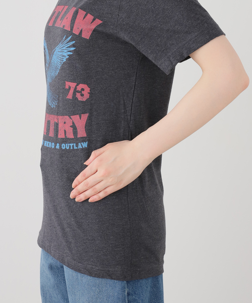 SLOBE IENA(スローブイエナ)の「《追加》BLUESCENTRIC/ブルースセントリック LOGO TEE(Tシャツ/カットソー・レディース・ブラック/イエロー/スカイブルー・FREE)」の7枚目の写真