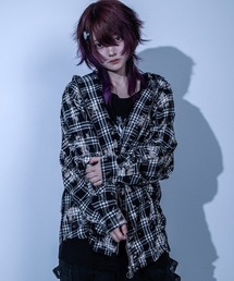 Gamchu（ガムチュ）の「『Gamchu/ガムチュ』モンスターの抜け殻をボクは縫い込んだ。チェックZIPドルマンシャツ（シャツ/ブラウス）」