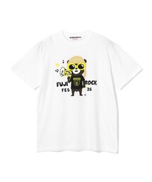 〈WOMEN〉FUJI ROCK FESTIVAL'26 / The Wonderful! design works. / GRUNGE MEGAPHONE BEAR TEE（WEB限定）