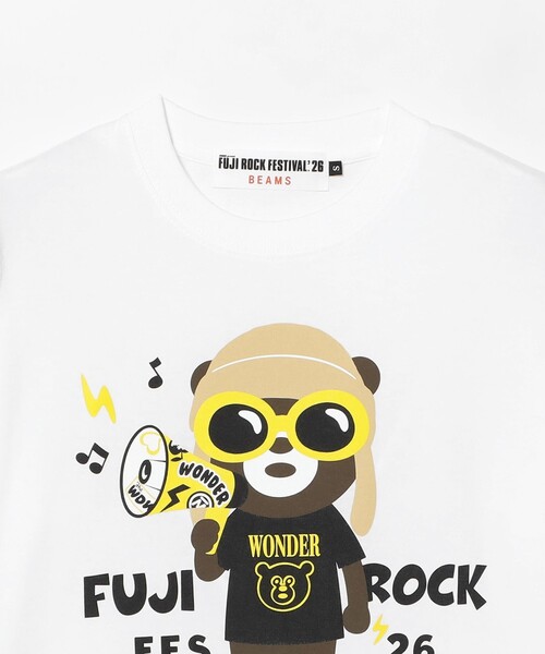 Ray BEAMS(レイビームス)の「〈WOMEN〉FUJI ROCK FESTIVAL'26 / The Wonderful! design works. / GRUNGE MEGAPHONE BEAR TEE(WEB限定)(Tシャツ/カットソー・レディース・ホワイト・SMALL)」の7枚目の写真
