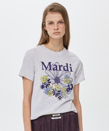 SLIM TSHIRT FLOWERMARDI JARDIN VVD / スリム Tシャツ フラワーマルディ ジャルダン VVD