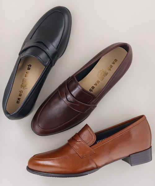cava cava(サヴァサヴァ)の「【本革/日本製】防滑│コインローファー 3720587(ローファー・レディース・ブラック/ダークブラウン/ブラウン・22.5cm/24cm/23cm/24.5cm/23.5cm)」の7枚目の写真