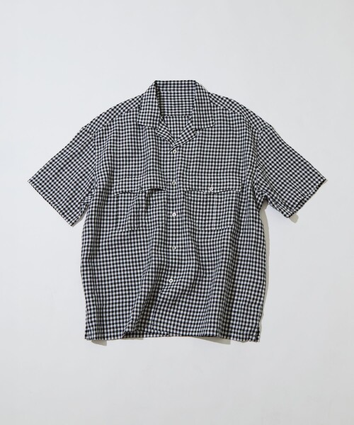PORTER CLASSIC(ポータークラシック)の「【PORTER CLASSIC/ポータークラシック】PC-016-3979-0010/BK/KEROUAC LINEN GNGHM CK SHIRT(シャツ/ブラウス・メンズ・ブラック・M/L)」の3枚目の写真