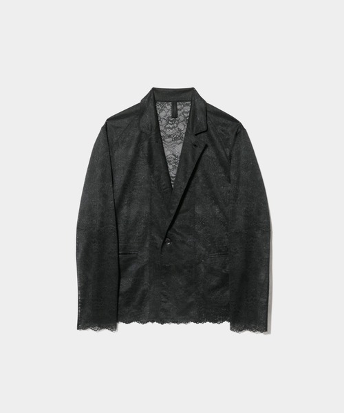 beautiful people(ビューティフルピープル)の「WACOAL MEN ÷ beautiful people lace suiting jacket(テーラードジャケット・メンズ・ネイビー/オリーブ・38/42/34)」の1枚目の写真