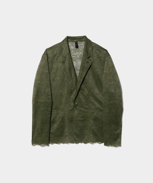 beautiful people(ビューティフルピープル)の「WACOAL MEN ÷ beautiful people lace suiting jacket(テーラードジャケット・メンズ・ネイビー/オリーブ・38/42/34)」の2枚目の写真