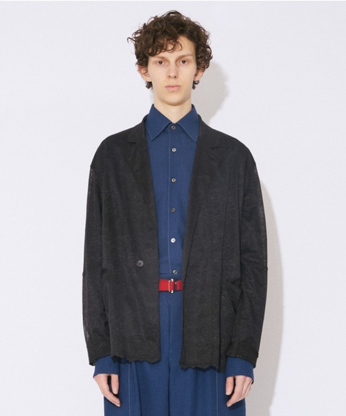 beautiful people(ビューティフルピープル)の「WACOAL MEN ÷ beautiful people lace suiting jacket(テーラードジャケット・メンズ・ネイビー/オリーブ・38/42/34)」の3枚目の写真