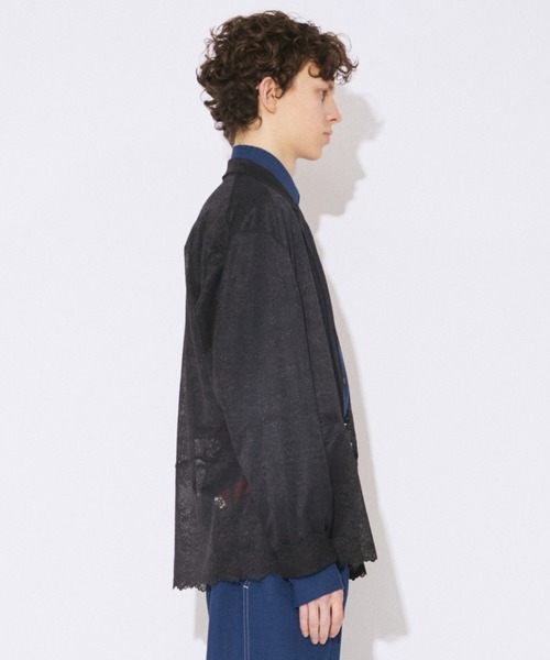 beautiful people(ビューティフルピープル)の「WACOAL MEN ÷ beautiful people lace suiting jacket(テーラードジャケット・メンズ・ネイビー/オリーブ・38/42/34)」の4枚目の写真