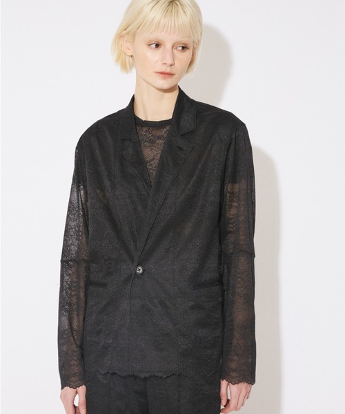 beautiful people(ビューティフルピープル)の「WACOAL MEN ÷ beautiful people lace suiting jacket(テーラードジャケット・メンズ・ネイビー/オリーブ・38/42/34)」の7枚目の写真