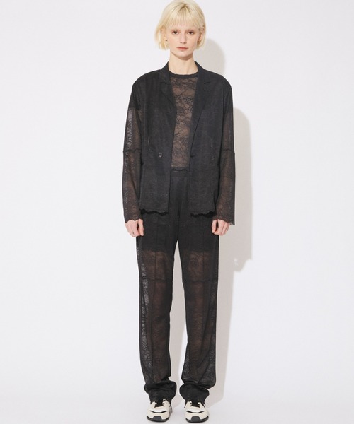 beautiful people(ビューティフルピープル)の「WACOAL MEN ÷ beautiful people lace suiting jacket(テーラードジャケット・メンズ・ネイビー/オリーブ・38/42/34)」の8枚目の写真