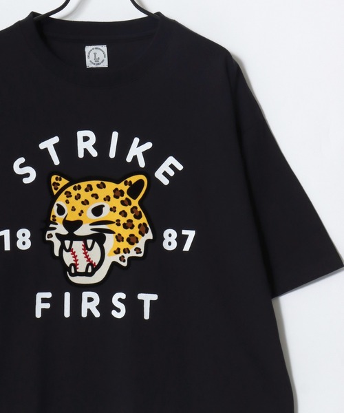 Lazar(ラザル)の「Animal Flocky SS Tee/接触冷感 オーバーサイズ アニマル柄 クジラ イヌ トラ カレッジ フロッキープリント 半袖Tシャツ/レディース メンズ(Tシャツ/カットソー・レディース・マスタード/ホワイト系その他2/ホワイト/ブラック/ホワイト系その他/ブルー・M/L)」の10枚目の写真