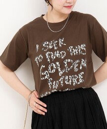 ヒョウ柄ロゴTee