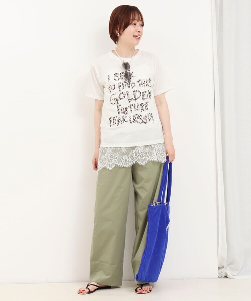 fredy couleur(フレディクルール)の「ヒョウ柄ロゴTee(Tシャツ/カットソー・レディース・ブラウン/チャコールグレー/オフホワイト/ベビーピンク・M)」の6枚目の写真