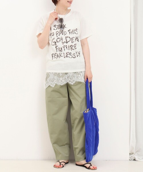 fredy couleur(フレディクルール)の「ヒョウ柄ロゴTee(Tシャツ/カットソー・レディース・ブラウン/チャコールグレー/オフホワイト/ベビーピンク・M)」の13枚目の写真