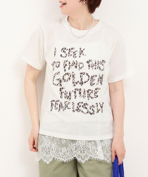 fredy couleur(フレディクルール)の「ヒョウ柄ロゴTee(Tシャツ/カットソー・レディース・ブラウン/チャコールグレー/オフホワイト/ベビーピンク・M)」の14枚目の写真