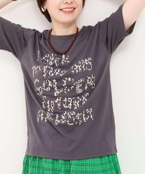 fredy couleur(フレディクルール)の「ヒョウ柄ロゴTee(Tシャツ/カットソー・レディース・ブラウン/チャコールグレー/オフホワイト/ベビーピンク・M)」の15枚目の写真