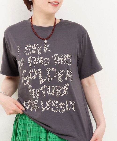 fredy couleur(フレディクルール)の「ヒョウ柄ロゴTee(Tシャツ/カットソー・レディース・ブラウン/チャコールグレー/オフホワイト/ベビーピンク・M)」の17枚目の写真