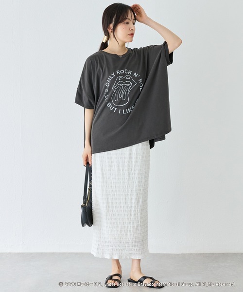 GOOD ROCK SPEED(グッドロックスピード)の「【GOOD ROCK SPEED】David Bowie|The Rolling Stones|Big Tshirts(Tシャツ/カットソー・レディース・ブラウン/ブラック・F)」の12枚目の写真