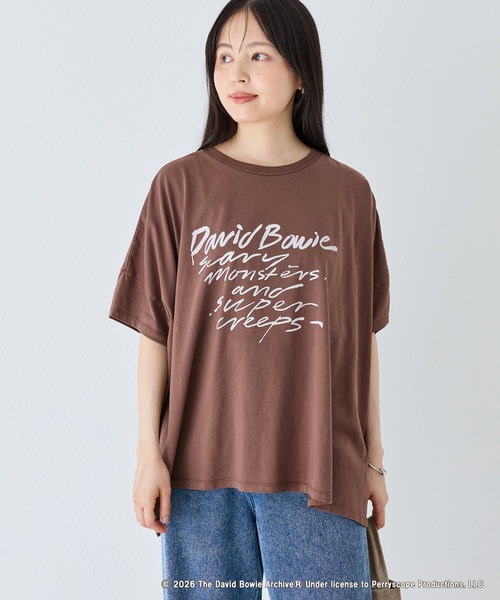 GOOD ROCK SPEED(グッドロックスピード)の「【GOOD ROCK SPEED】David Bowie|The Rolling Stones|Big Tshirts(Tシャツ/カットソー・レディース・ブラウン/ブラック・F)」の19枚目の写真