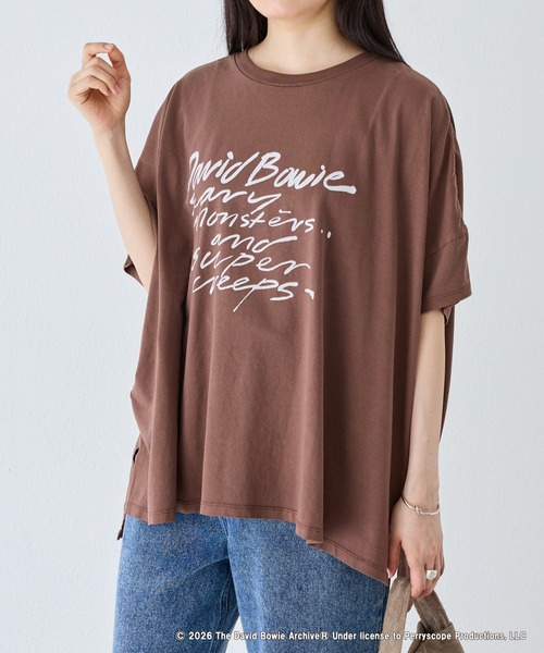 GOOD ROCK SPEED(グッドロックスピード)の「【GOOD ROCK SPEED】David Bowie|The Rolling Stones|Big Tshirts(Tシャツ/カットソー・レディース・ブラウン/ブラック・F)」の20枚目の写真
