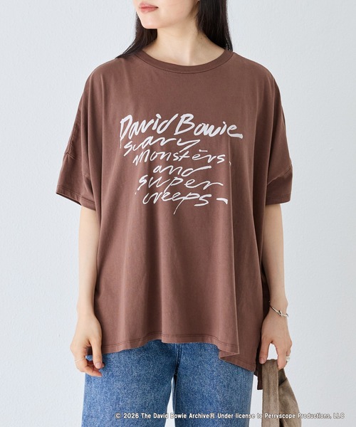 GOOD ROCK SPEED(グッドロックスピード)の「【GOOD ROCK SPEED】David Bowie|The Rolling Stones|Big Tshirts(Tシャツ/カットソー・レディース・ブラウン/ブラック・F)」の21枚目の写真