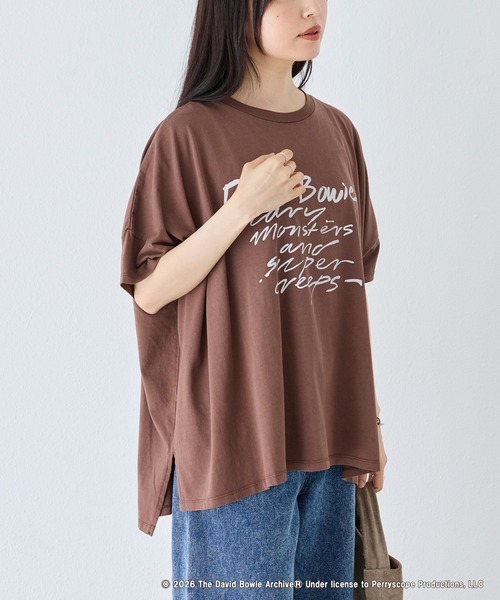 GOOD ROCK SPEED(グッドロックスピード)の「【GOOD ROCK SPEED】David Bowie|The Rolling Stones|Big Tshirts(Tシャツ/カットソー・レディース・ブラウン/ブラック・F)」の22枚目の写真