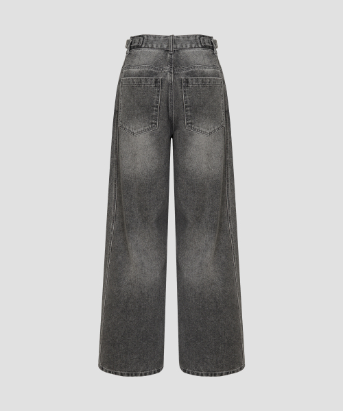 Verdnt（バーダント）の「フロントラインスタッズデニムパンツ[グレー]（デニムパンツ・レディース・その他・SMALL/MEDIUM）」の6枚目の写真