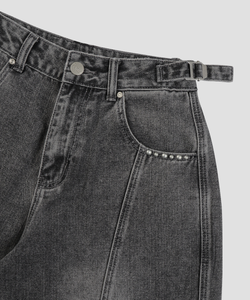 Verdnt（バーダント）の「フロントラインスタッズデニムパンツ[グレー]（デニムパンツ・レディース・その他・SMALL/MEDIUM）」の8枚目の写真