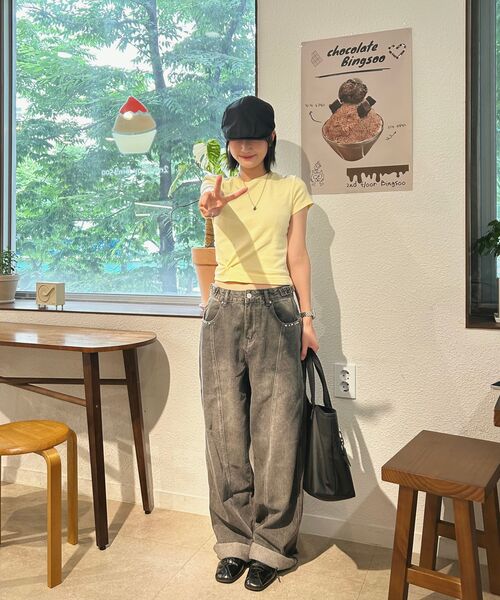 Verdnt（バーダント）の「フロントラインスタッズデニムパンツ[グレー]（デニムパンツ・レディース・その他・SMALL/MEDIUM）」の14枚目の写真