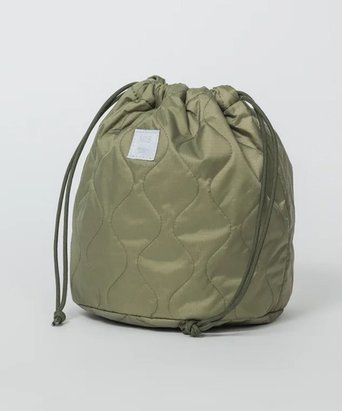MIS(エムアイエス)の「【MIS】MILITARY QUILTED EFFECTS BAG / ミリタリーキルトエフェクトバッグ(ハンドバッグ・レディース・イエロー/ブルー/ブラック/ピンク/ベージュ/グリーン・FREE)」の9枚目の写真