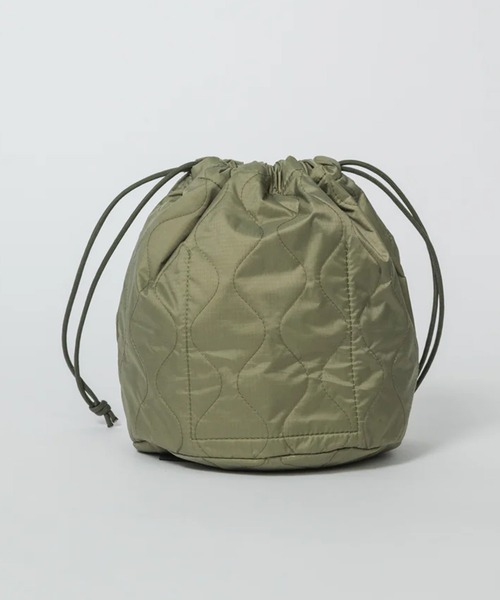 MIS(エムアイエス)の「【MIS】MILITARY QUILTED EFFECTS BAG / ミリタリーキルトエフェクトバッグ(ハンドバッグ・レディース・イエロー/ブルー/ブラック/ピンク/ベージュ/グリーン・FREE)」の10枚目の写真