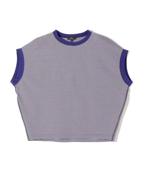 SHIPS（シップス）の「SHIPS Primary Navy Label:〈手洗い可能〉サイロ プレミアム TEE（Tシャツ/カットソー・レディース・ホワイト/ブラック/ベージュ系その他/ブルー・ONE SIZE）」の4枚目の写真
