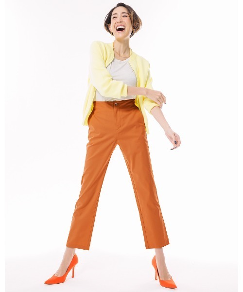 DoCLASSE( ドゥクラッセ)の「スタイルUPパンツ・ストレート/63cm(その他パンツ・レディース・テラコッタ/レッド・11/13/17/15 /9/7)」の2枚目の写真