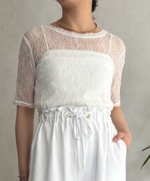 Jena espace merveilleux | 【PalinkA/パリンカ】ハーフスリーブレースTシャツ(Tシャツ/カットソー)