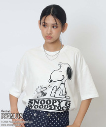 【PEANUTS/SNOOPY&WOODSTOCK】スヌーピー&ウッドストックTシャツ