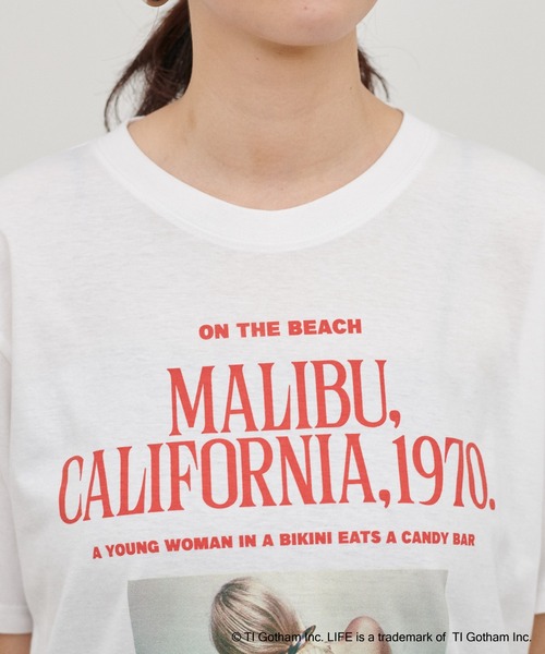 LARUTA（ラルータ）の「【LARUTA】LIFE PC／グラフィックロゴTee（Tシャツ/カットソー・レディース・オフホワイト・FREE）」の3枚目の写真